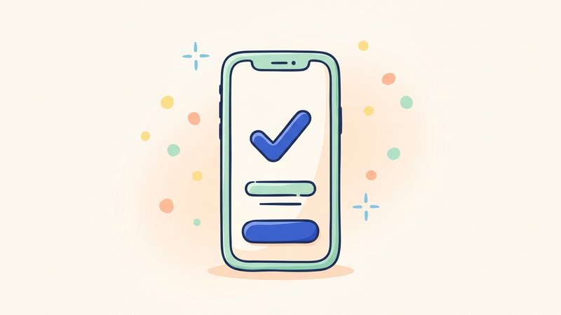 Smartphone showing an approved loan confirmation screen with a checkmark